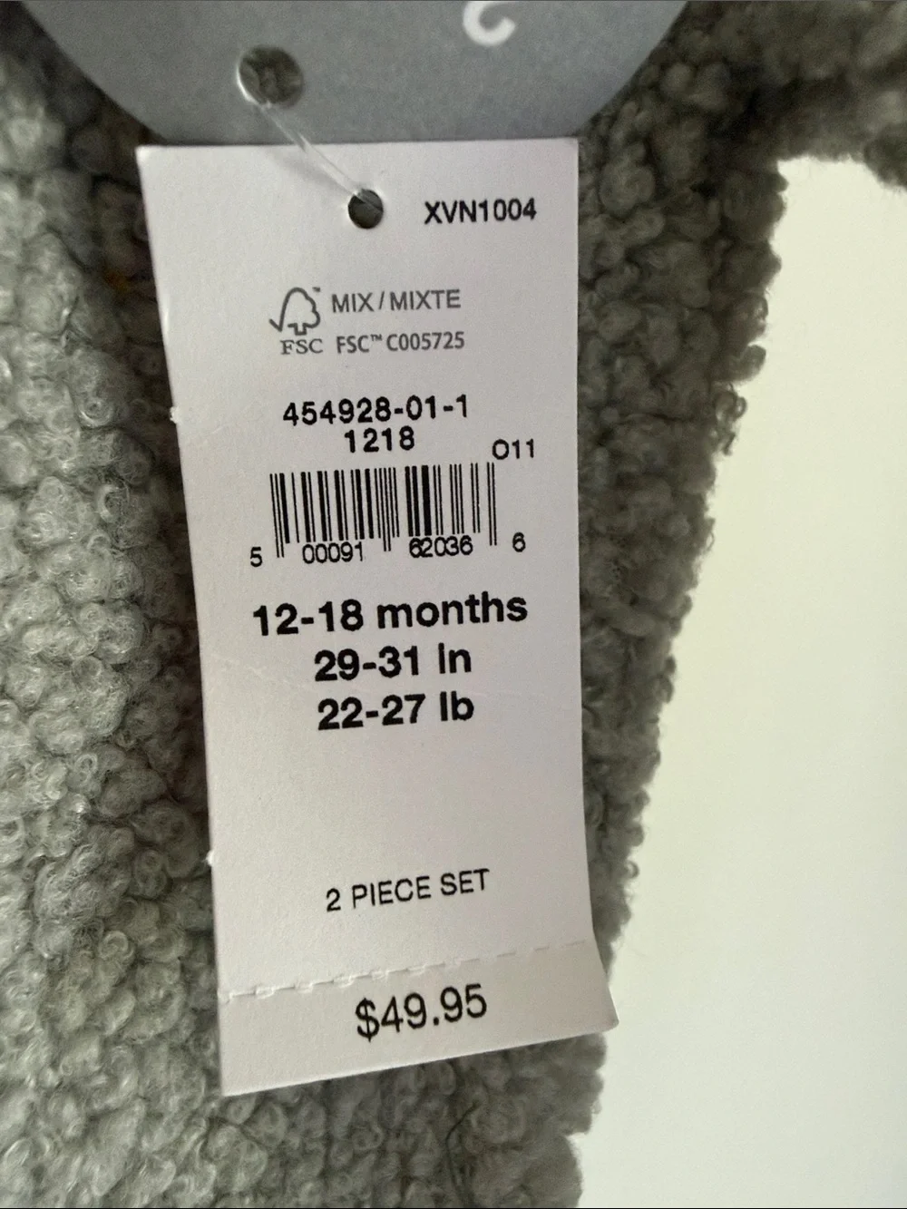 Baby GAP Kids Sherpa Half-Zip Pullover - Light Gray